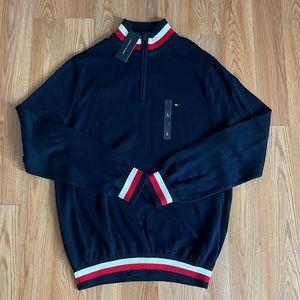 Tommy Hilfiger Sweater | Mens Blue Quarter Zip